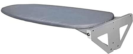 Fällbräda, väggmonterad strykbräda strykbräda, väggfästningsplatta nedrullad med värmebeständigt överdrag, dold lyft, vikbar hopfällbar strykstation, A-107 x 30 x 5 cm