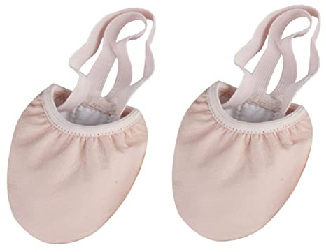 HAWILLOSCH 1par Balletskor För Vuxna Professionella Halva Dansskor Med Elastiskt Band Och Tåskydd Lämpliga För Balett Modern Och Yoga Andningsbara Och Halkfria