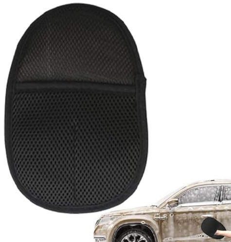 Guanto per la pulizia dell'auto, guanti per lavaggio auto, double face, in morbida microfibra, per assorbire l'acqua, guanti spessi per lavaggio auto, elettrodomestici