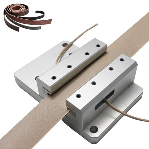 DOJOEUU Cortadora de Cuero Manual, biseladora, Recortadora de Bordes de Cuero, cortadora de Bordes de cinturón de Cuero de aleación de Aluminio, bordeadora de Tiras