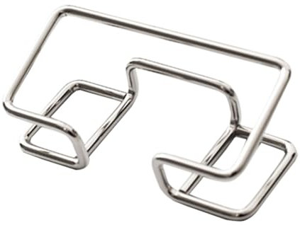 TopHomer Metall-Visitenkartenhalter für den Schreibtisch für Frauen und Männer, für Büroschreibtische, Konferenztische und Theken, hält Namenskarten mit Stil und Stabilität (Silber)