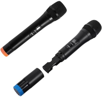 BESPORTBLE 3stücke Drahtloses Mikrofon Handmikrofonsystem Kabellos Mikrofonkern Niere Rauschunterdrückung Für Klare Aufnahme Und Sprachklang Ergonomisches Design Für Angenehmen Halt Für