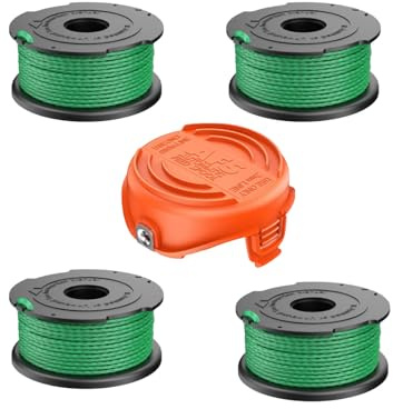 A6482 Bobine de fil compatible avec Black & Decker GL7033 GL9035 | Bobine de fil pour débroussailleuse Black & Decker Gl8033 A6486 2 mm x 6 m