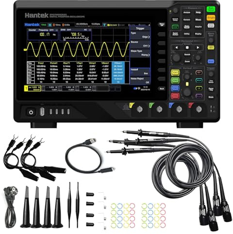 Hantek DPO7504U 4 Kanäle Digitales Oszilloskop 2 GSa/s 500 MHz Bandbreite 2 Gpts Speichertiefe Signalquelle 25 MHz Wellenformgenerator