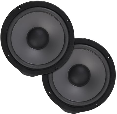 JKELPV 2 Altoparlanti per Auto da 6,5 ​​Pollici, subwoofer per portiera a 2 Vie, 600 W, Audio per Auto, Stereo, Gamma Completa di frequenza