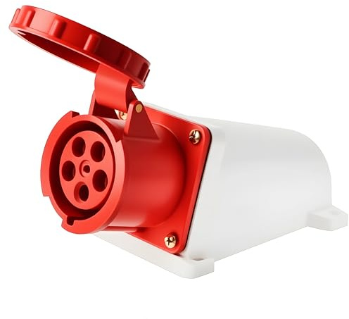 Presa CEE 125A a 5 Poli, IP67 Spina e Presa Industriale CEE Impermeabili 125A, Spina CEE Presa a Muro Maschio Femmina