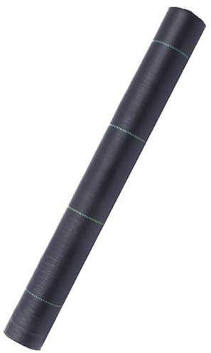 GOLUCY Tessuto Anti-Erbacce in Tessuto for Giardino, Lunghezza 1000 cm, Larghezza 60-200 cm, Copertura in plastica Traspirante Resistente, 1 pz.(200cm)