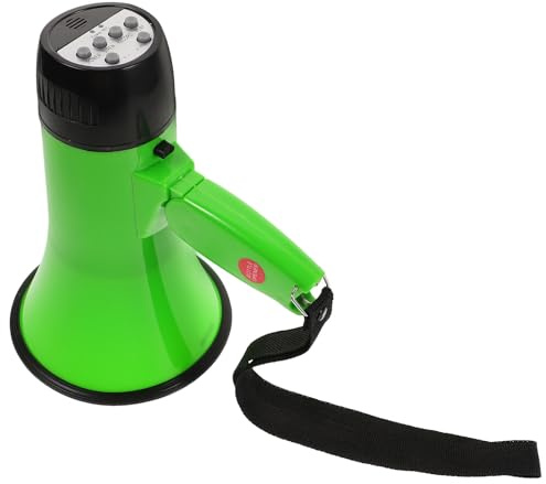 NIYANGLE Tragbares 25 watt Megafon mit 240 Sekunden Aufnahmefunktion Leichtes Hand Megaphon für Outdoor Sicherheitsdienste und Cheerleading Klarer Klang Mobiles Sprachrohr