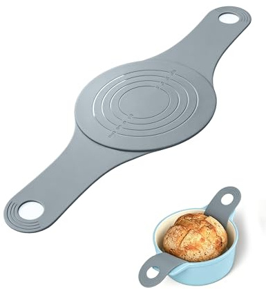 Huglux Tapete Silicona Horno con Asas Largas Reutilizable Antiadher. Gris | Tapete de Silicona Reutilizable y Antiadherente, Resistente Al Calor con Asas Largas para Pan y Repostería.