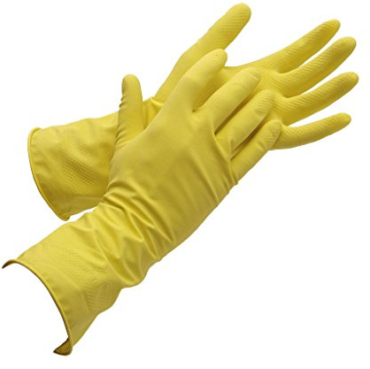 COFAN 11000018 – 6,5 – Pack von 12 Latexhandschuhe, t-6.5) gelb
