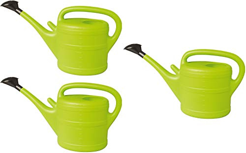 3X Gießkanne 10L MINTGRÜN + 1x BILDMAGNET! Blumenkanne Kunststoff für groß & klein Garten & Zimmerpflanzen Gießkannen Gieskanne Gieskannen Giesskanne 10 L Liter Watering Can Gieskannen10Liter lr