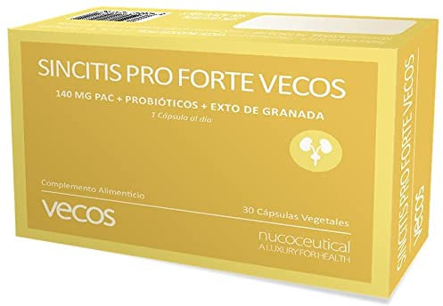 Probióticos para Infecciones Urinarias | Sincitis Pro Forte | Restablece y Mantiene el Bienestar Íntimo de la Mujer | Complemento Alimenticio con Arándano Rojo y Granada