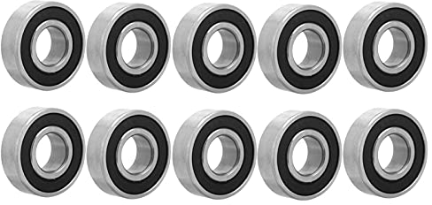 Roulements à Billes ScelléS en Caoutchouc 6202-2RS, 10 PièCes de Roulements de Skateboard 15x35x11mm, AdaptéS Au Bricolage, Aux Platines, Aux Moteurs Et à Divers éQuipements MéCaniques