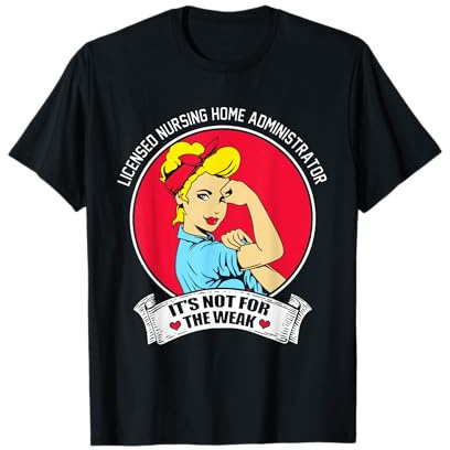 Licensed Nursing Home Administrator T-Shirt, Men, Black, Small