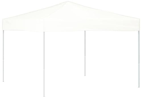 vidaXL Carpa para Fiestas Plegable Tienda Pabellón Toldo Balcón Cenador Jardín Festival Eventos Terraza Espectáculos Patio Bodas Blanco