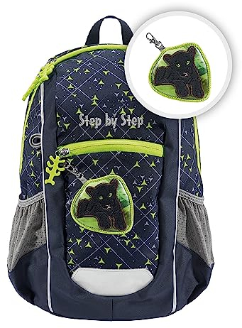 Step by Step Rucksack-Set KIGA Maxi „Little Wild Cat Chiko“, mit separatem Innenfach, ergonomisch, höhenverstellbarem Brustgurt, für Kita, Kindergarten & Freizeit, ab 3 Jahren, 10 l