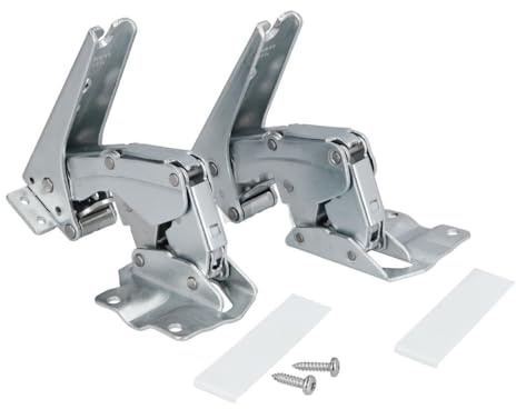 ensipart Türscharnier für Kühlschrank kompatibel mit Bosch 00481147 Metallscharniere für die Türe Set aus 2 Scharnieren auch für Gefrierschrank oder Kühl-Gefrier-Kombination