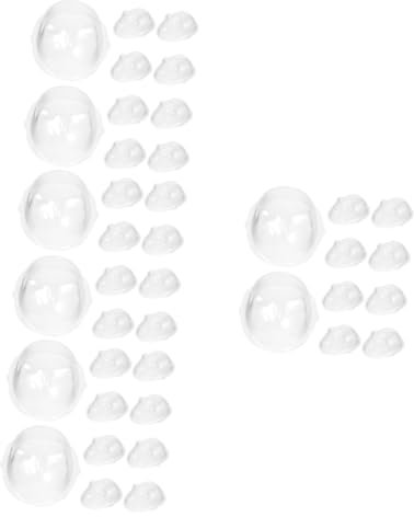 TOYANDONA 40pièces Masques Miniatures Transparente pour Bricolage De Poupées Accessoires De Décoration Halloween Visage pour Miniatures Et Animaux