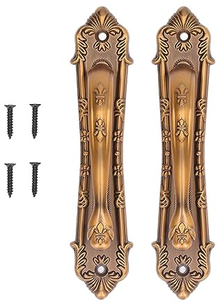 Gsycle Scheunentürgriffe, 2 Stück, Antiker Türgriff, Scheunentor-Hardware, Scheunentür-Zuggriff, Bronzefarbene Oberfläche, Schiebetürgriff Für Zuhause