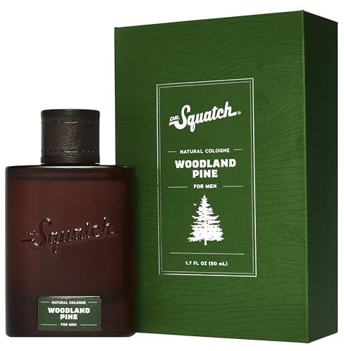 Dr. Squatch Herrparfym Woodland Pine - Naturligt Ursprung Parfym - Manlig Parfym av Furu, Cypres och Vetiver - Inspirerad av Furu Tårtvål