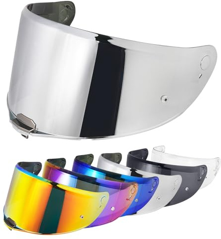 VCOROS Motorradhelm Visier für FF811/VECTOR II/Citation II | Motorrad Windschutz Helm Objektiv Visier Helmvisier Vollgesichts Helmlinsenvisier Motorradhelm Zube