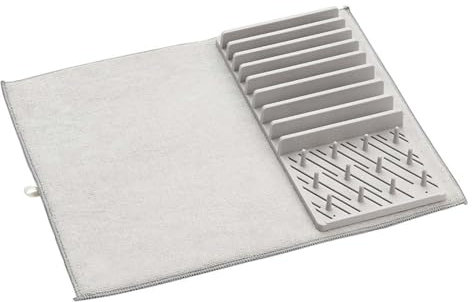 Genérico Estera para secar Platos con Rejilla - Alfombrilla para Platos de Cocina con escurridor Desmontable,Tapete para secar Platos Separados para Todo Tipo de Utensilios de Cocina