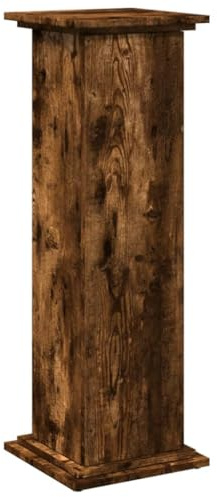 vidaXL Postament mit Stauraum Räuchereiche 31x30x90 cm Holzwerkstoff