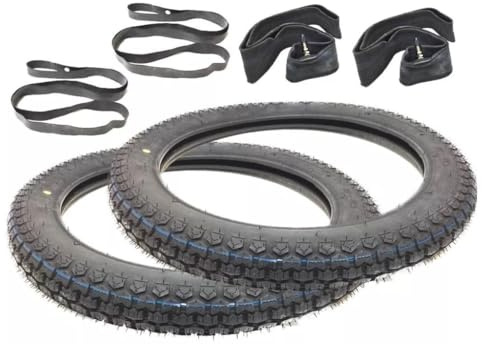 Moped Reifen Satz 2 3/4 x 17 (2,75-17) passend für Kreidler Florett K54 Eiertank, Sachs/Hercules, Miele