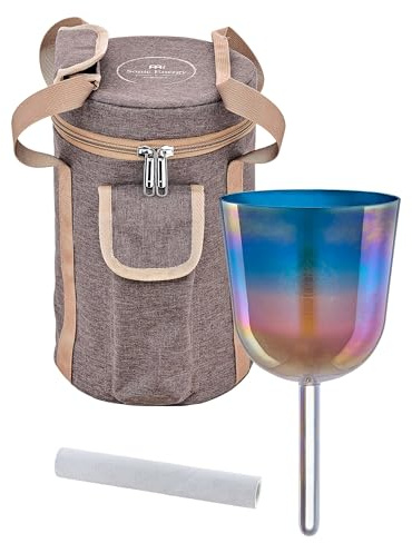 Sonic Energy 4,5 Zoll Solfeggio Kristallklangschale – Mi 528 Hz, Ton C5 – Für Meditation, Yoga, Klangheilung – Inkl. Zubehör (ESOLCSB528)