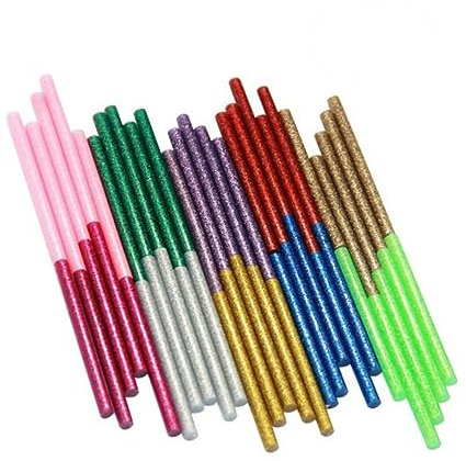 LALAFINA 50pezzi Colla Caldo Stick Colla Colorata Caldo Adesivo Forte Asciugatura Rapida Per Progetti Artistici e Fai Da Te