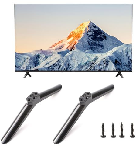 Base per supporto TV TCL per la maggior parte dei televisori da 24/32/40/49, antiscivolo, universali, per TV, tavolo, scrivania, base di ricambio con vite, compatibile con Sharp/Samsung/Hisense/Lg