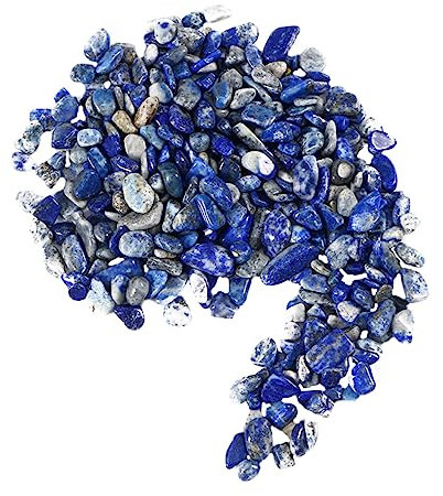 Zerodeko 200g Gravier Décoratif pour Aquarium Accessoire De Paysage Irrégulier Gravier pour Aquarium Ornement Pierre pour Maison Salon Bleu