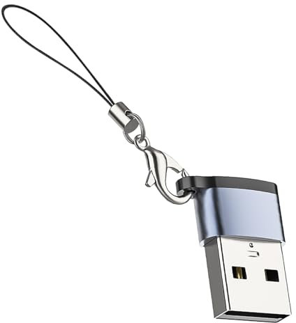 Acunny Adattatore USB Convertitore di ricarica portatile femmina-maschio