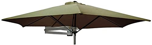 Parasols Portables Parapluie de Patio Mural avec Poteau en métal - Balcon de extérieur inclinable Parapluie de Parts de Soleil, 8 Pieds / 250 cm extérieur