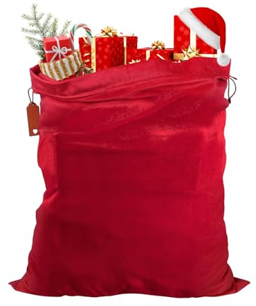 Weihnachtssack, XXL Nikolaussack Weihnachtstüten Samt-Geschenktüten mit Kordelzug,Weihnachten, Geburtstag, Party, Gastgeschenke für Freunde (71 x 81 cm)