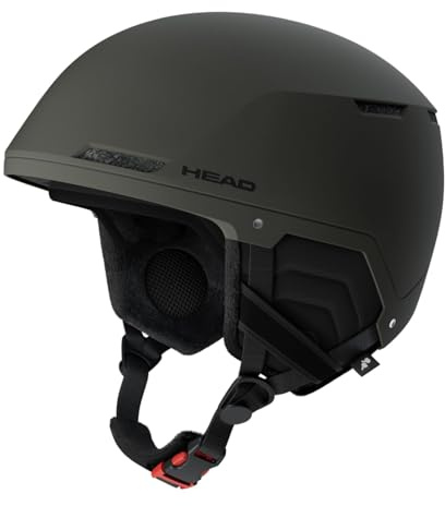 Skihelm Snowboardhelm Ski Snowboard Helm - Head Compact Evo - Ski Helm - mit optimiertem Belüftungssystem - geeignet für Skifahren Snowboarden (moosgrün, M/L (56-59 cm))