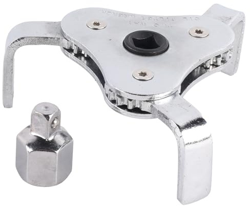 Flydida Ölfilterschlüssel Universal 3-armig Ölfilter Passend für 64-116mm Durchmesser Autos LKW Traktor Motorräder 2-Wege-Ölfilterschlüssel Schlüssel Verstellbares Auto Ölfilter Werkzeug