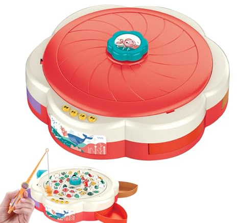 Renchey Magnetisches Angelspiel Für Kinder - Angelspiel Brettspiel Mit Musik Für Kleinkinder - Spielzeug Für Eltern-Kind-Interaktion Für 4-6 Jährige