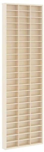 SDWEHBJ Sammlervitrine mit 69 Fächern, Hängevitrine, Vitrinenschrank, Wandvitrine für Schlafzimmer, Wohnzimmer, Arbeitszimmer, Braun 30x4,5x96 cm Holzwerkstoff