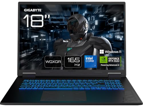 Gigabyte GAMING A18 PRO Laptop - 18“, 165Hz WQXGA, Intel Core 7 240H, RTX 5070 Ti, 32GB LPDDR5x 5600MHz, 1TB Gen4 SSD, Windows 11 Home, 2 Year Warranty, Dolby Atmos, GAMING A18 PRO DXJG3UKBC4SH