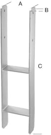 Format 4053569231268 – h-pfostentrñger tZn 91 stñrke 8.0 mm CE
