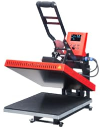 Secabo TC7 Smart Transferpresse (40cm x 50cm) – Professionelle modulare Klapppresse mit Bluetooth & App-Steuerung – Digitale Heißpresse für Textildruck, Sublimation & DTF – 40 x 50 cm Arbeitsfläche