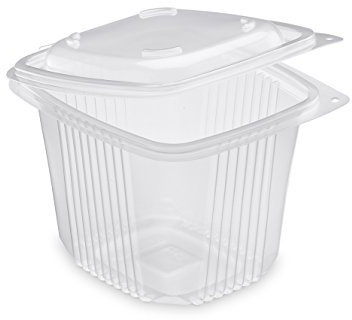 GUILLIN – ondipack ok750 Sacchetto di 50 Scatola 750 CC microonde ha Coperchio Charniere, Polipropilene, Trasparente, 14,2 x 12,3 x 10,5 cm