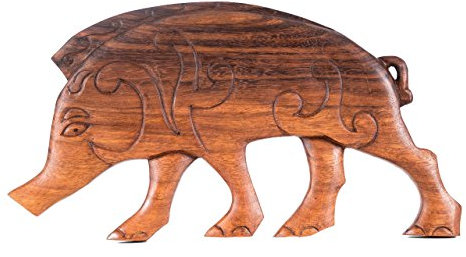 Windalf Kelten Holzbild BORSTI 37 cm Wanddekoration Handarbeit Holz
