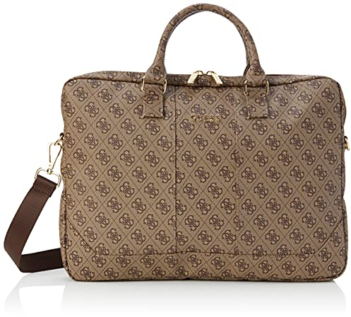 GUESS BIANCO XX-28 Laptop Bag for 13 Inch to 15 Inch Devices, Removable Shoulder Strap, Universal Laptop Bag with Multifunctional Inner Pockets, Logo Lining, GUCB154GB