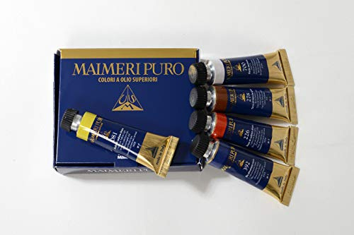 Maimeri Colori a Olio Linea Puro Set in cartone 5 Tubi da 20ml colori primari