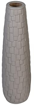 Casablanca Vase Brick Keramik,dunkelgrau matt