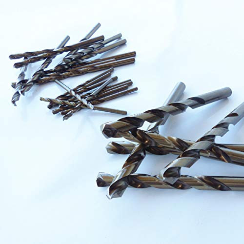 Bohrfux - Broca para metal (acero inoxidable, diámetro de 12,0 mm, corta, tipo N, corte derecho, HSS/Cobalt, 5% DIN 338)