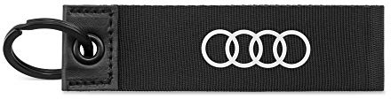 Audi 3182000200 Porte-clés avec Logo et Boucle Noir