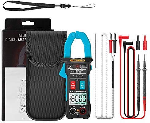 /G ST207 Multimètre numérique Bluetooth Pince multimètre 6000 Count True RMS Testeur de Tension CC/CA Courant CA Hz Capacitance Ohm et boîte d'emballage - Bleu